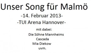 Unser Song für Malmö Tickets
