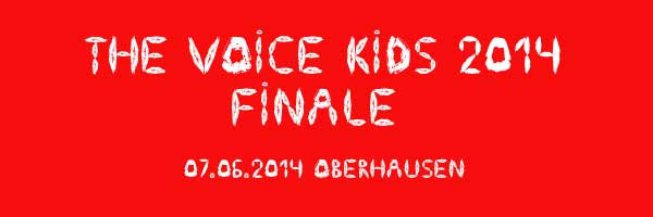 The VOICE KIDS Finale 2014 in der König Pilsener Arena in Oberhausen