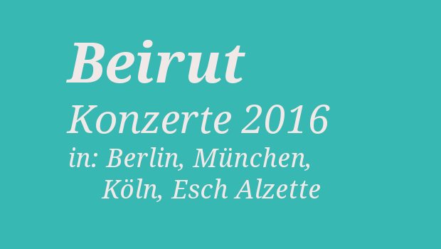 beirut tour 2016