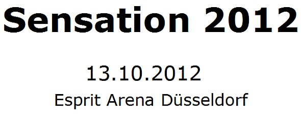 Sensation White Tickets für Amsterdam und Prag